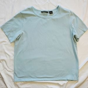 Eddie Bauer Crew Neck Short Sleeve Tee In Light Blue, Size XL